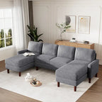 Divano combinato a U 103W con cuscini,