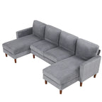 Divano combinato a U 103W con cuscini,
