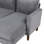 Divano combinato a U 103W con cuscini,