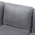 Divano combinato a U 103W con cuscini,